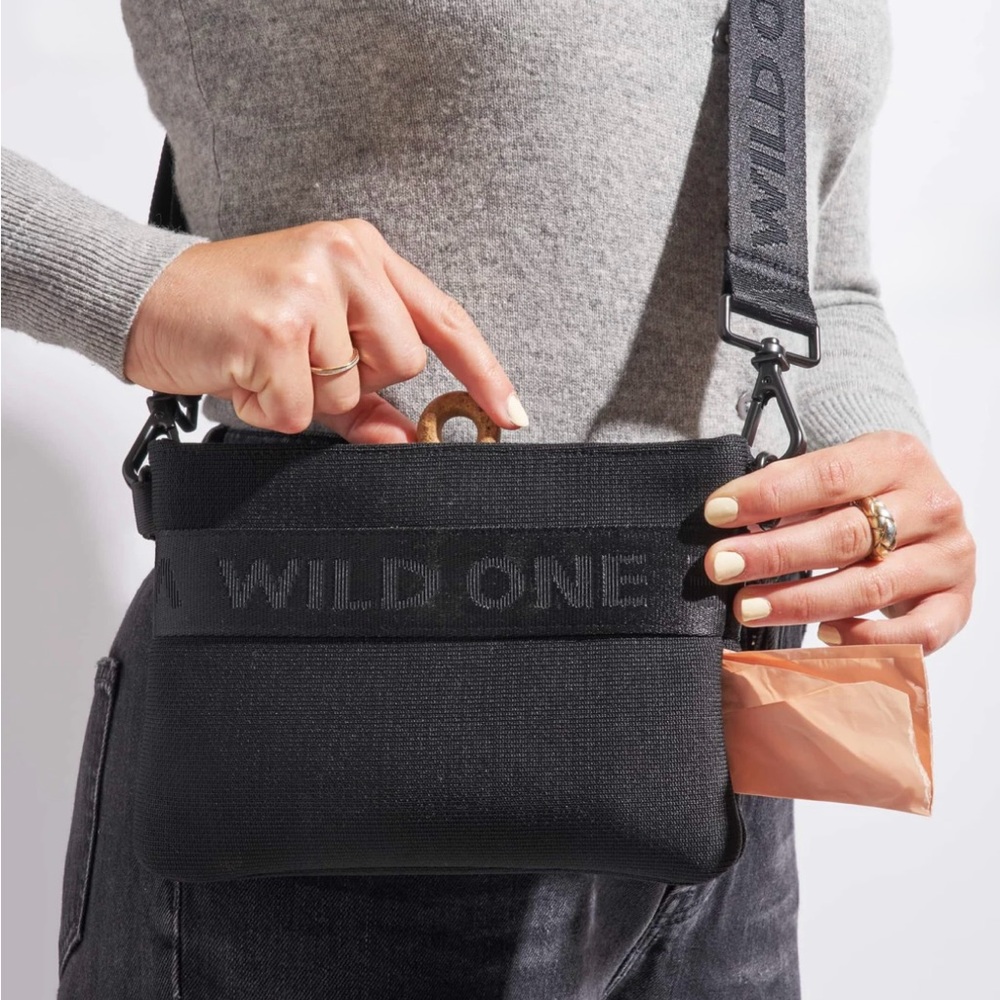 Wild One Treat Pouch - Recycled Knit - Black - Picture 14 of 15
